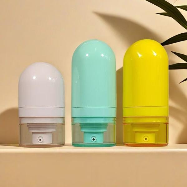 Wholesales 15ML 30ML 50ML Plastic Airless Lotion Bottle Upside-down bottle with Vacuum Pump