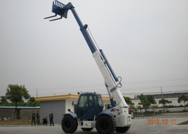 4 wheel Stering Diesel 5 Ton Telescopic Boom Forklift With 10M Max Lifting Height