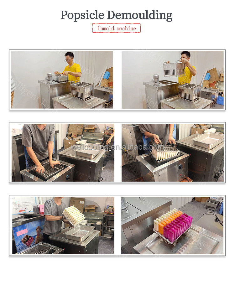 Temperature Controller Stainless Steel Ice Popsicle Unmold Machine