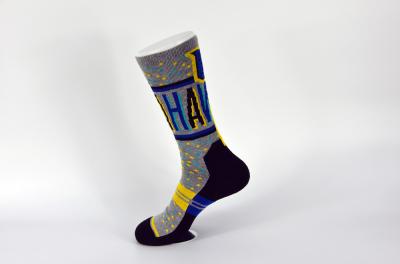 Children / Adults Breathbale Mens Basketball Socks With Anti Slip Cotton Surface