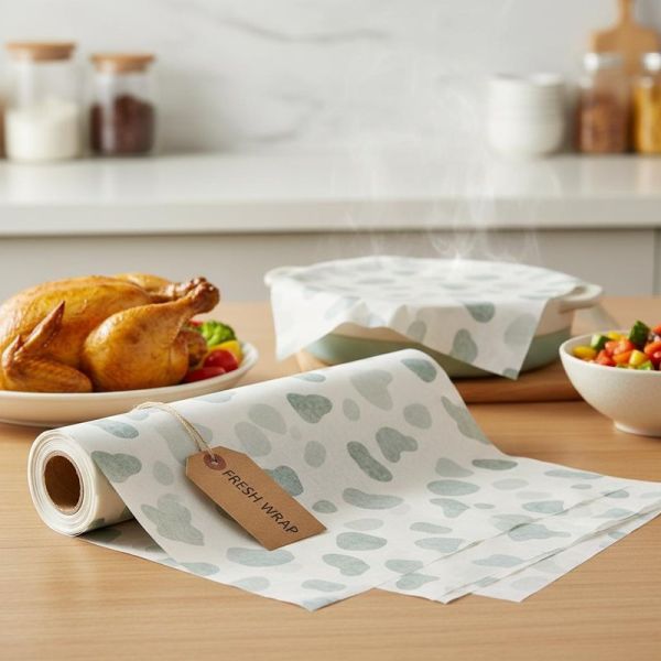 Custom OEM Microwave Safe Food Grade Wrapping Paper for Food Storage and Preservation