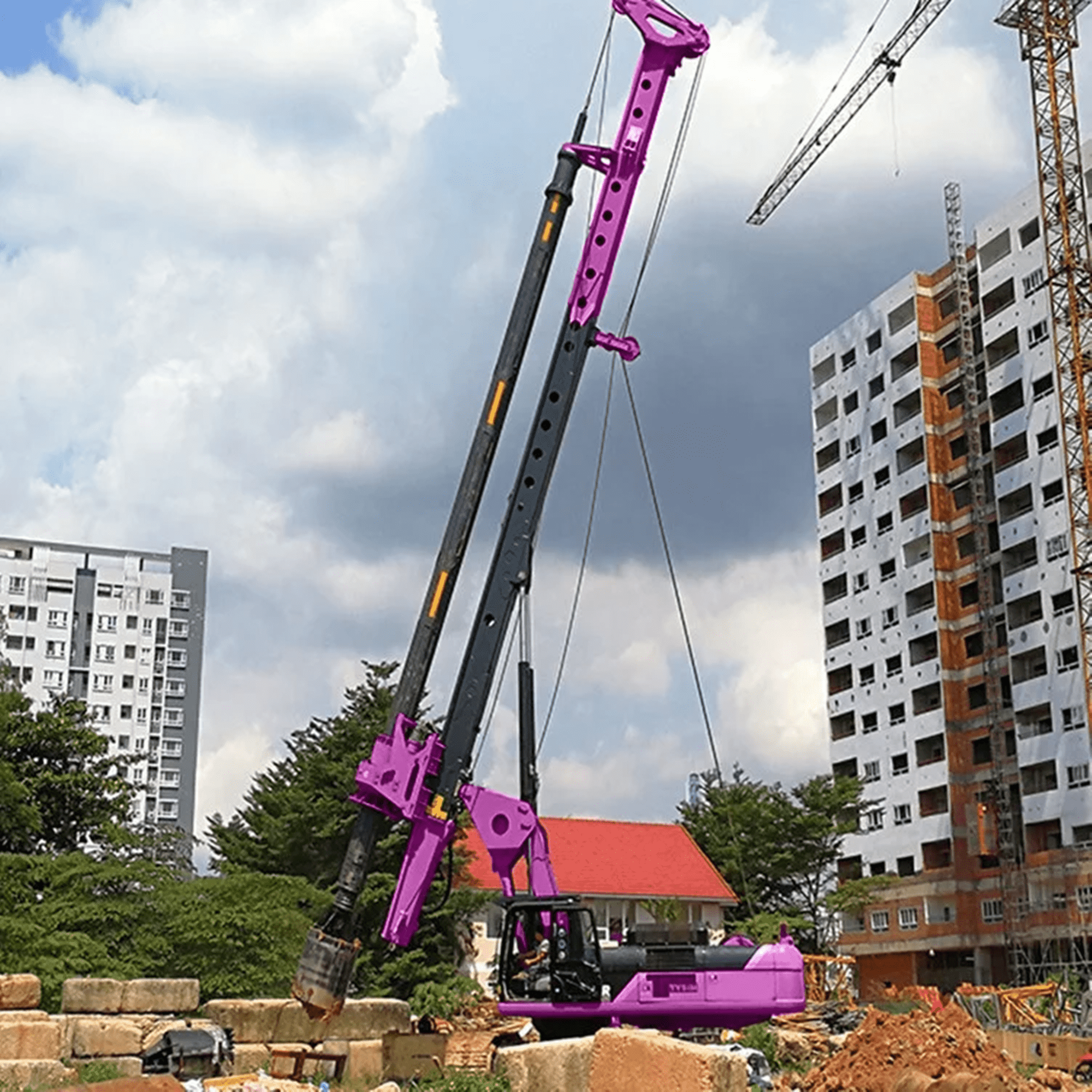 Rotary Pile Drilling Rig Machine Building Foundation Construction Equipment Crawler Drilling Rig