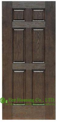 Superior durability fiberglass SMC door For Villas/Apartment, Wood Color