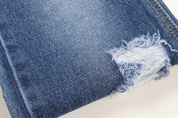 190cm Indigo Blue Cotton Polyester Rigid Denim Fabric For Jeans