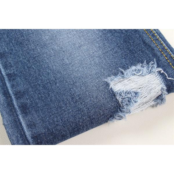 190cm Indigo Blue Cotton Polyester Rigid Denim Fabric For Jeans