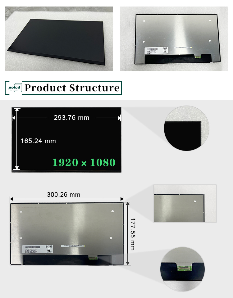 13.3 дюйма NV133FHM-N49 ЖК-экран ноутбука 60Hz 1920x1080 FHD IPS TFT Модуль дисплей для ноутбука