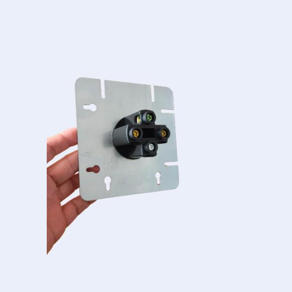 5 aço galvanizado espessura da tampa de caixa 1.60MM da canalização do metal da polegada com KO