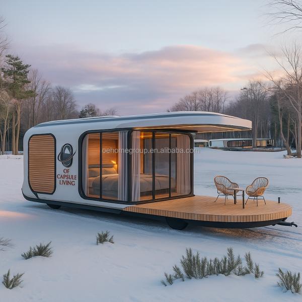 House Sleeping Hotel Container House Nature Resort Prefabricated Steel Construction For Families