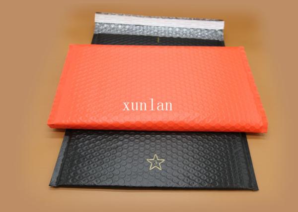Self Adhesive Seal Poly Mailer Envelopes Eco - Friendly Red And Black Surface