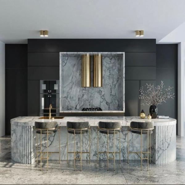 Casa inteligente Armario modular de contrachapado de madera Pvc de diseño moderno cajón cesto corredero de cocina deslizante Set de muebles de gabinete de despensa