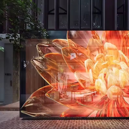 Led Film Transparent Led Screen Flexible Crystal Display Screen On Shopping Mall Windows Glass Led Advertising