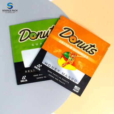 Mylar Weed Packaging Stand Up Pouch With Child Proof Zipper