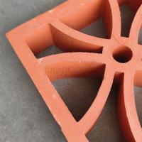 Ecrã de parede tijolos de terracota vermelho oco poupança de energia