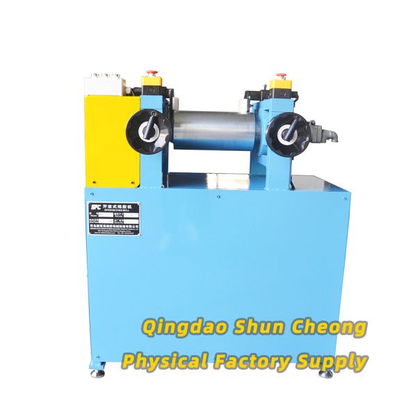 Lab Open Mixing Mill with CE/ISO9001 Certification, Precise Nip Gap Adjustment, and Hard Chromium Alloy Rollers