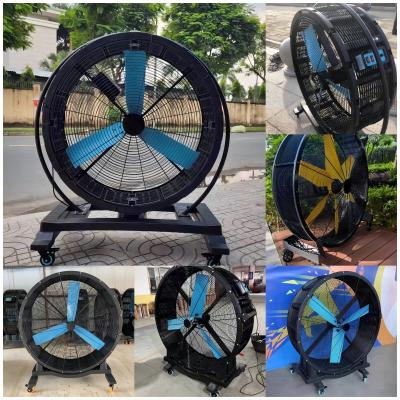 Maneuverable 900RPM Speed Warehouse Cooling Fans Industrial High Velocity Fan