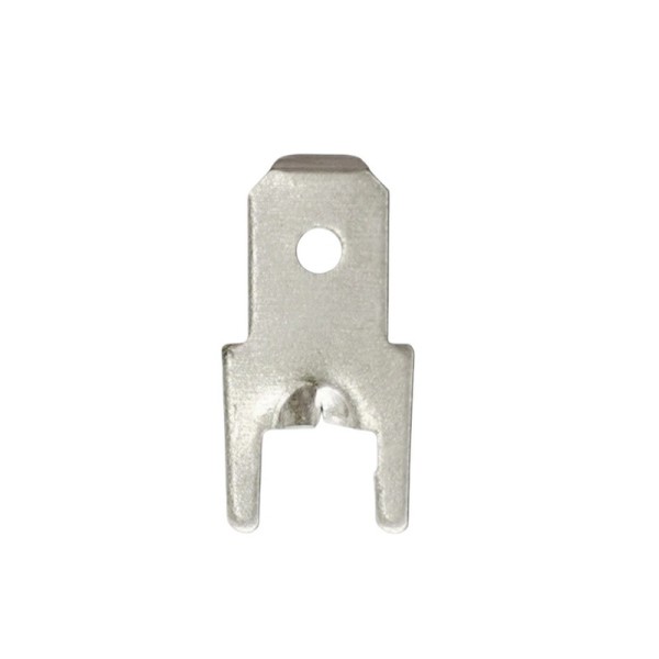 187 Anti-reverse Tab Terminal, 0.5mm & 0.8mm Thickness Brass Tin Plated Discrete Loose PCB Power Terminals for Small Home Appliances