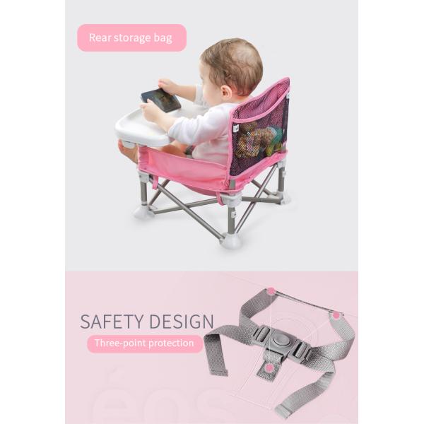 Portable Foldable Baby Dining Chair Booster Seat Customized Logo Lightweight