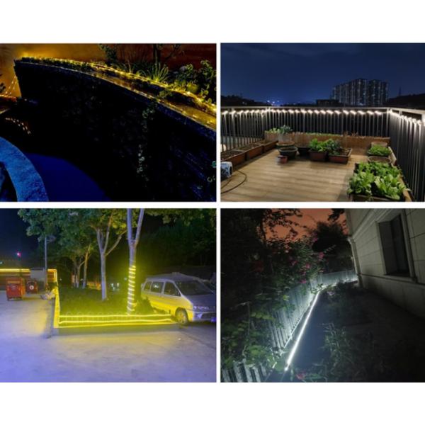 SMD 5050 привело солнечную приведенную в действие музыку спички света RGB Dimmable светов прокладки на открытом воздухе