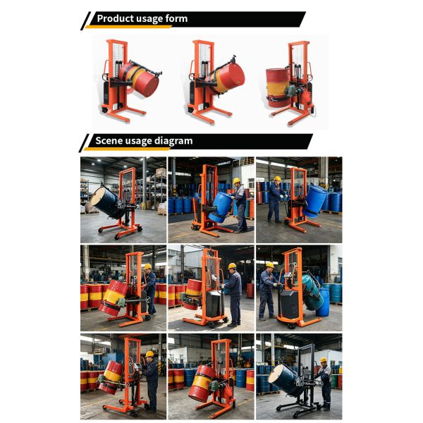 Pneumatic Drum Lift Explosive Chemical And Solvent Blending Transporter