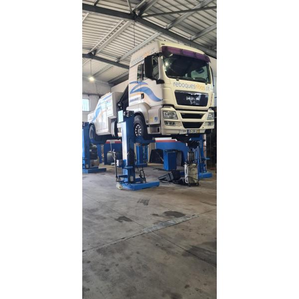 Mechanial screw-up wired Mobile combined  4 Post Heavy Duty Truck Lifts  Bus Lift 20T 30T 45T