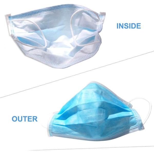 Earloop Disposable Face Mask / Anti Dust Face Mask Surgical Disposable 3 Ply