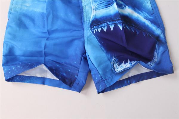 100% Polyester Allover Printed Beach Shorts Elastic Waist Board Shorts