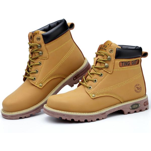 Ломать ботинок безопасности рабочий-строителей анти- и ботинки Мартин анти- ботинок укола высокие верхние великобританские