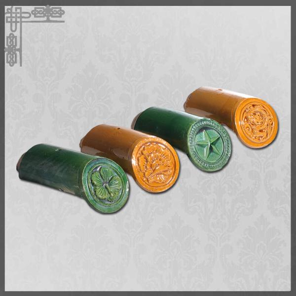 Покрашенные керамические китайские застекленные черепицы газебо украшения черепиц азиатские деревянные