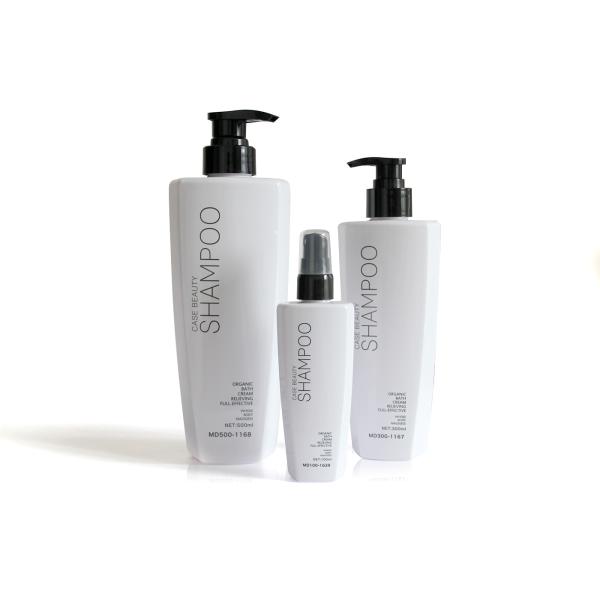 White Empty Plastic Shampoo Bottles With 24 410 Lotion Pump 300ml 10.14fl.OZ