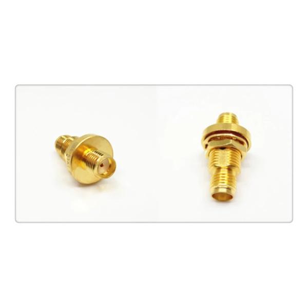 Bulkhead Mount Hermetic Seal SMA Female to SMA Female Adapter