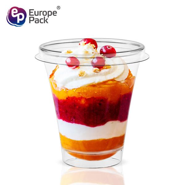 Eco friendly BPA free 5oz transparent disposable party plastic cup with lid