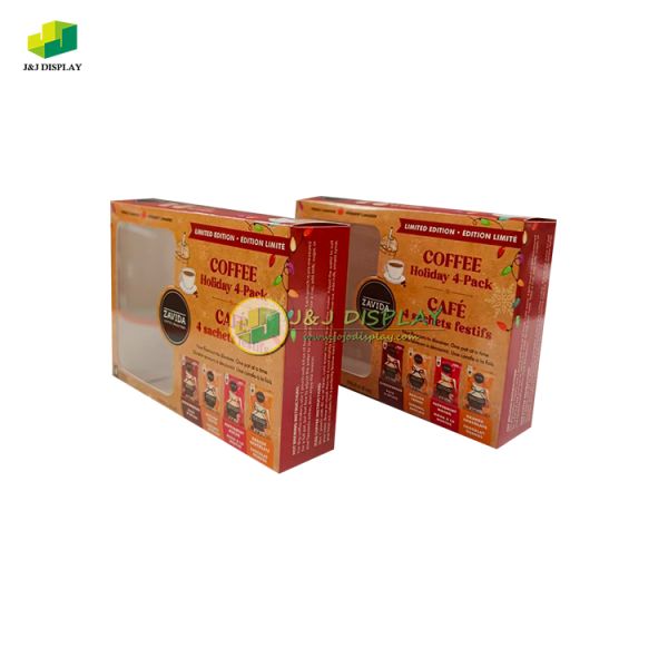 Supermaket 300g Single Copper Color Packaging Box For Coffee Bag
