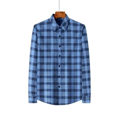 2021 Camiseta de manga longa de moda para homens com botão coberto fechamento e conforto