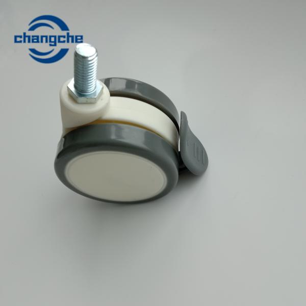 Soft TPR Rubber Threaded Stem Casters Heavy Duty 500 Kg Caster Wheels