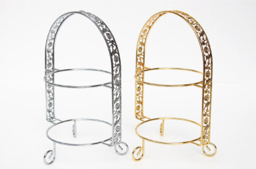 Stainless Steel 23X32CM 2 Tier Fruit Stand Corrosion Proof