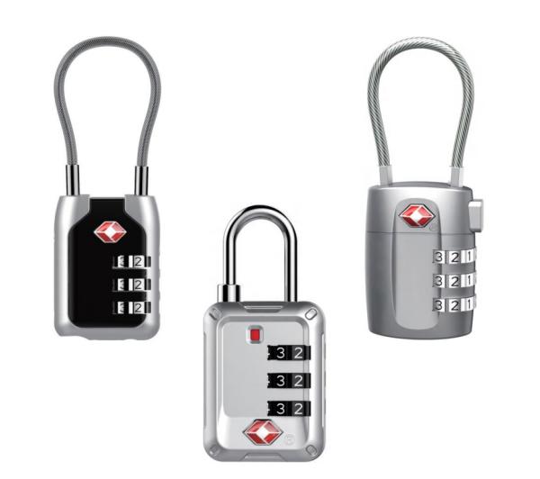 Rarlux TSA Padlock 3 Digital Password Anti-Theft Zinc Alloy Luggage Suitcase Combination Padlock