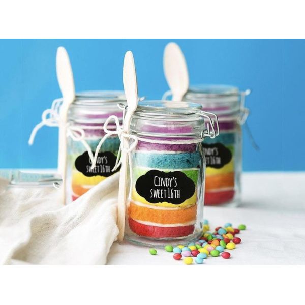 Small Reusable Black Chalkboard Stickers Food Storage Label odm