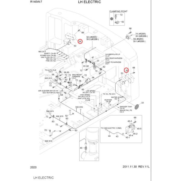 21EA30450 LH 21EA30460 RH Lamp Assy Rear Hyundai R140W 7 R200W 7 21EA30450 LH 21EA30460 RH Lamp Assy Rear Hyundai R140W 7 R200W 7