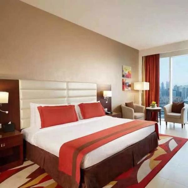 Облицовка мебели гостиницы верхнего сегмента MDF переклейки заканчивая набор спальни 4 частей