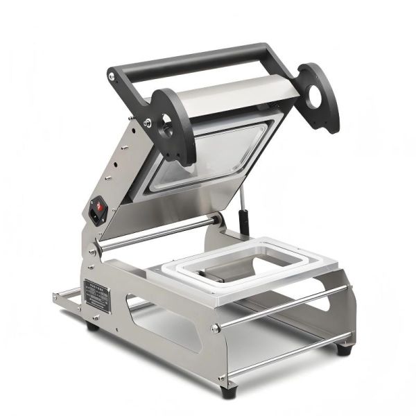 Stainless Steel Manual Heat Sealer Machine FR220E with Adjustable Temperature CE Certified for Food Tray Sealing