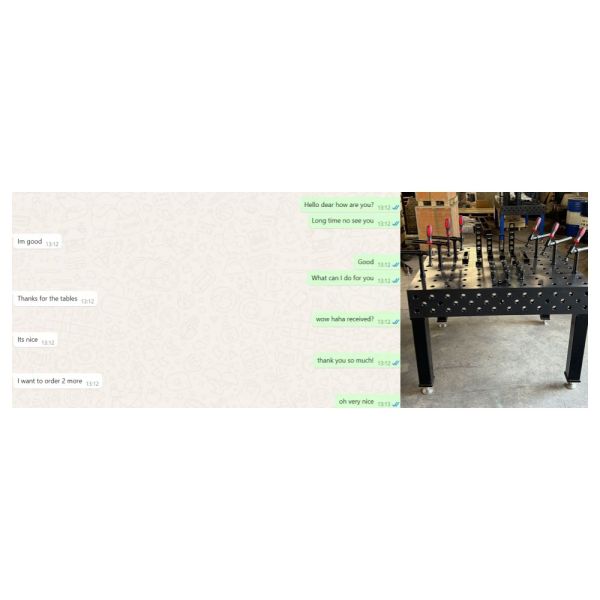 Plasma nitrided 3D welding table System 28 for metal fabrication
