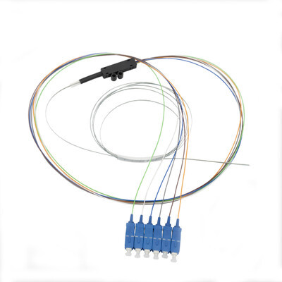 6 Fibers  SC/UPC Fiber Ribbon Pigtail Singlemode LSZH 1m