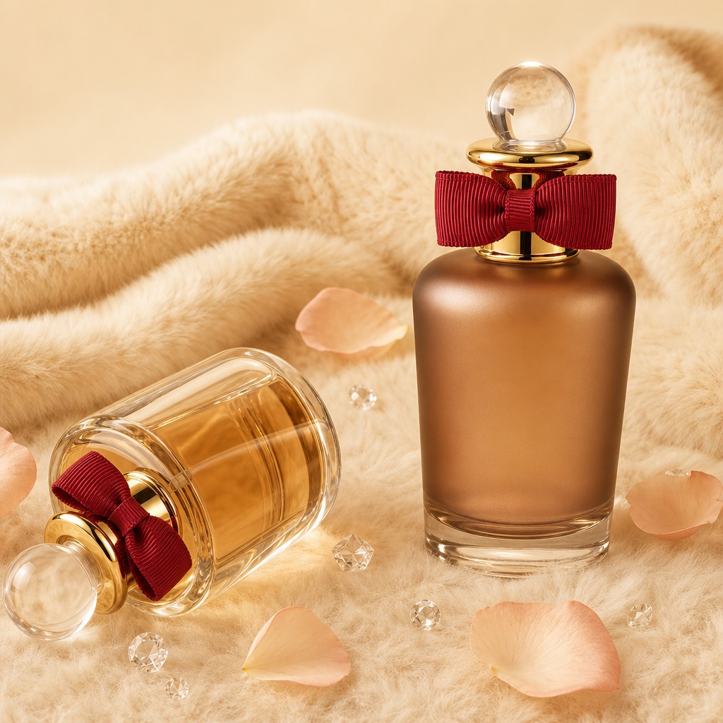 100ml Perfume Bottles Cylinder Glass Empty Spray Crimp Neck Round Cap
