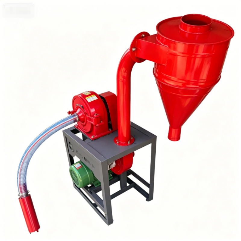 Steel Self Priming Crusher Grinder 200-700kg/h Capacity Grain Pulverizer Automatic Feeding Feed Grinding Machine