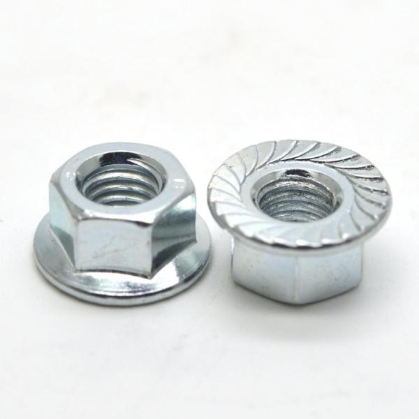 Hex Flange Lock Nuts CNC Custom / Standard Sizes Hex Nuts