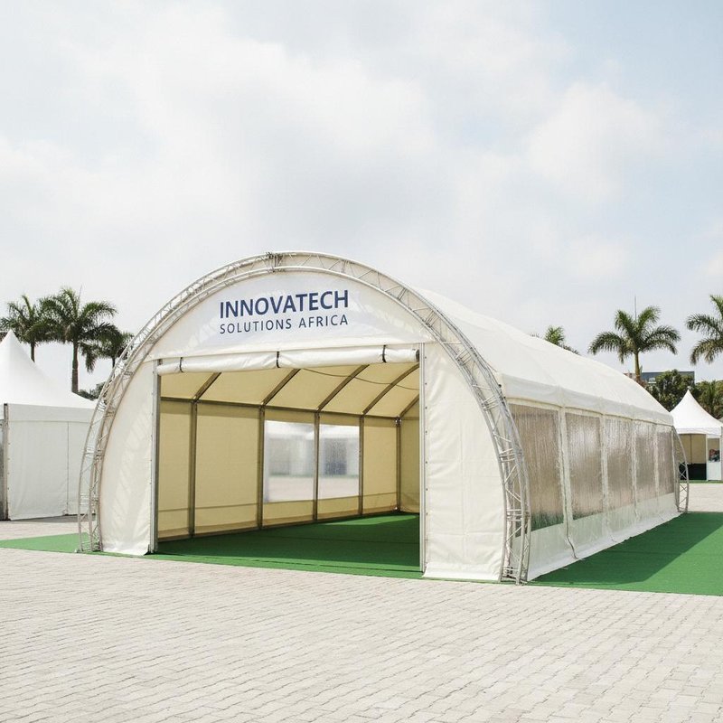 Commercial Exhibition Marquee Tent South Africa Branded Modular Pavilion Aluminum TUV Certified for Corporate Trade Fair