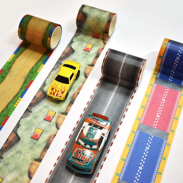 УЛЬТРАФИОЛЕТОВАЯ устойчивая слипчивая лента Washi радуги для упаковки подарочной коробки