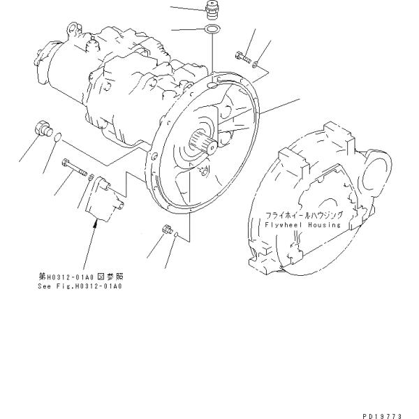 PC200-6 6D95 Excavator Hydraulic Pump HPV95 708-2L-00423 708-2L-00150