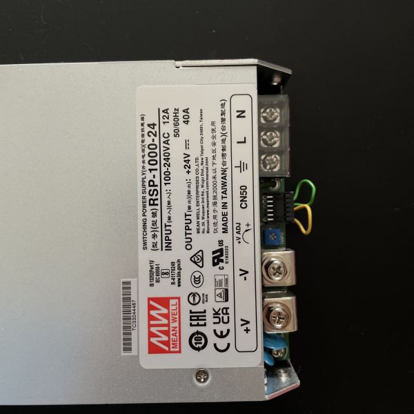 MEAN WELL RSP-1000-24 Power Supply 24V 960W 40A Enclosed SMPS 1U Low Profile 88% High Efficiency