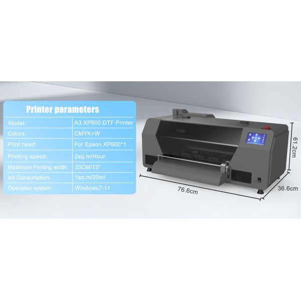 2026 KECAI Factory Direct Touchscreen A3 DTF Bundle Single XP600 Printer with Custom Branding & Bulk Order Discounts
